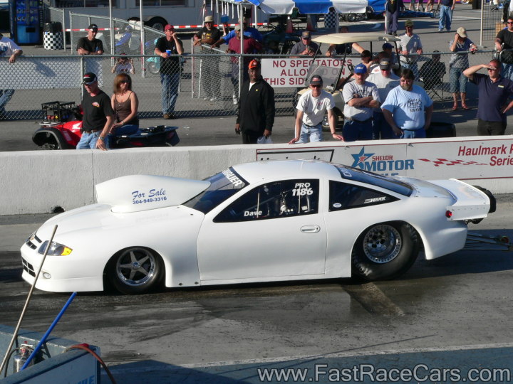 Drag Race Cars > Cavaliers > Picture of WHITE CAVALIER PROSTOCK STYLE CAR
